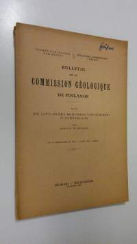 Bulletin de la Commission Geologique de Finlande 64 : Die jatulischen Bildungen von Suojärvi in Ostfinnland