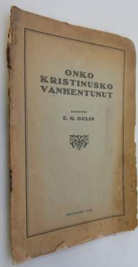 Onko kristinusko vanhentunut