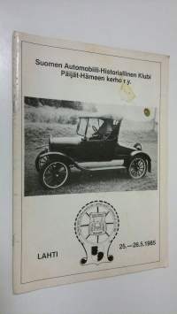 Suomen Automobiili-Historiallinen Klubi Päijät-Hämeen kerho r.y. : SA-KH:n XXVI valtakunnalliset retkeilyajot Lahdessa 25.-26.5.1985