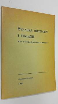 Svenska ortnamn i Finland med finska motsvarigheter