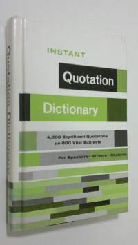 Instant Quotation Dictionary