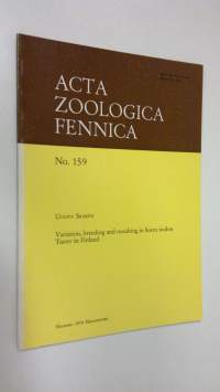 Variation, breeding and moulting in Sorex isodon Turov in Finland