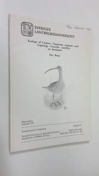 Ecology of Curlews (Numenius arquata) and Lapwings (Vanellus vanellus) on farmland