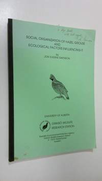 Social organization of hazel grouse and ecological factors influencing it