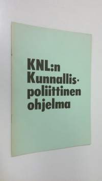 Kokoomuksen nuorten liitto ry:n kunnallispoliittinen ohjelma