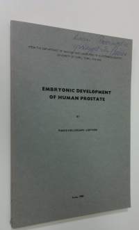 Embryonic development of human prostate