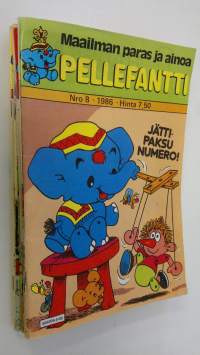 Pellefantti 1986 vuosikerta (puuttuu numerot 9,10,11,12)