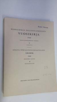 Korkeimman hallinto-oikeuden vuosikirja 1968 B, Verotus