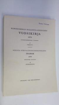 Korkeimman hallinto-oikeuden vuosikirja 1979 B, Verotus