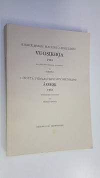 Korkeimman hallinto-oikeuden vuosikirja 1981 B, Verotus