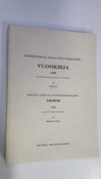 Korkeimman hallinto-oikeuden vuosikirja 1985 B, Verotus