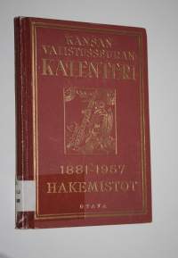 Kansanvalistusseuran kalenteri 1881-1957 : hakemistot