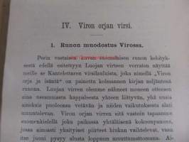 Kantelettaren tutkimuksia. IV Viron orjan virsi, V Kahdenlaisella runomitalla