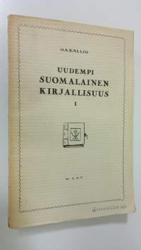 Uudempi suomalainen kirjallisuus I, Perustava aika : (kansallisromantiikka)