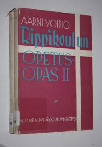 Rippikoulun opetusopas 1-2 (signeerattu, tekijän omiste) : Kristinopin opetus ; Raamatun opetus, seurakuntien opetus, laulun opetus, lukujärjestys, erityiskysymyksiä