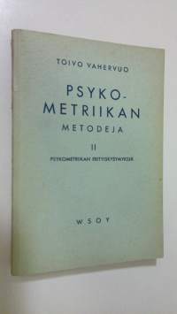 Psykometriikan metodeja 2, Psykometriikan erityiskysymyksiä