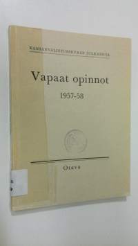 Vapaat opinnot 1957-58