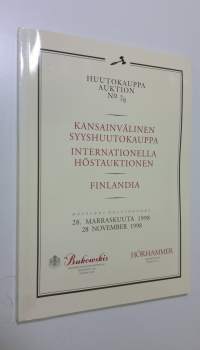 Bukowski : kansainvälinen syyshuutokauppa 28.11.1998 = internationella höstauktionen 28.11.1998