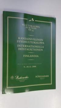 Kansainvälinen syyshuutokauppa = Internationella höstauktionen : Helsinki = Helsingfors 9.-10.12.2000