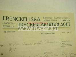Frenckellska Tryckeri-Aktiebolaget, Helsinki ?.1.1914 -asiakirja