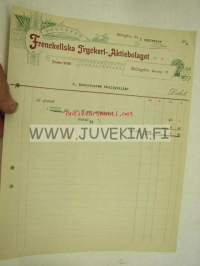 Frenckellska Tryckeri-Aktiebolaget 1.9.1914 -asiakirja