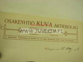 Osakeyhtiö Kuva Aktiebolaget 28.5.1914 -asiakirja