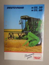 Deutz-Fahr M M 33. 30 - 60 leikkuupuimuri -myyntiesite