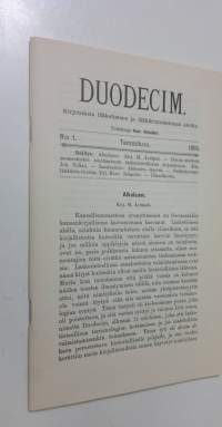 Duodecim : lääketieteellinen aikakauskirja (ERINOMAINEN)