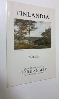 Syksyn arvohuutokauppa Finlandia 22.11.1992 : Huutokauppa nro 74