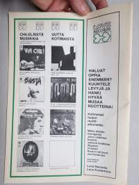 Uusi Laulu 1976 nr 2, poliittisen, vasemmistolaisen  laululiikkeen kannattaja, Woody Guthrie, Mikko alatalo haastattelu, J.J. Gandalf, Laulu uudelle Kuuballe, ym.