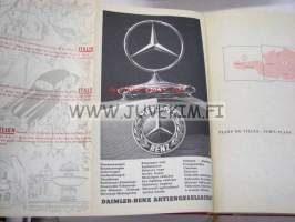 Europa Touring Motoring Guide -automatkailukartta (1954)