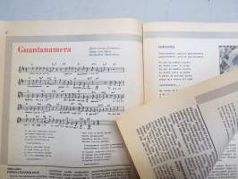 Uusi Laulu 1975 nr 1, poliittisen, vasemmistolaisen  laululiikkeen kannattaja, Kuuba-erikoisnumero, Todo por la reform agraria, Fusil contra fusil, Martin Rojas, ym.