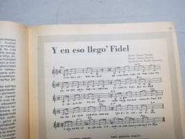Uusi Laulu 1975 nr 1, poliittisen, vasemmistolaisen  laululiikkeen kannattaja, Kuuba-erikoisnumero, Todo por la reform agraria, Fusil contra fusil, Martin Rojas, ym.