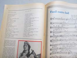 Uusi Laulu 1975 nr 1, poliittisen, vasemmistolaisen  laululiikkeen kannattaja, Kuuba-erikoisnumero, Todo por la reform agraria, Fusil contra fusil, Martin Rojas, ym.