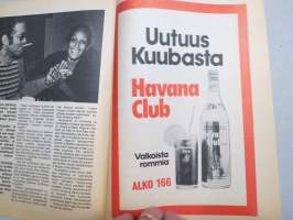 Uusi Laulu 1975 nr 1, poliittisen, vasemmistolaisen  laululiikkeen kannattaja, Kuuba-erikoisnumero, Todo por la reform agraria, Fusil contra fusil, Martin Rojas, ym.