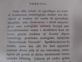 Naturljud och Djurnamn. En onomatopoetisk studie