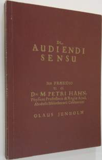 De audiendi sensu 1696 (näköispainos)