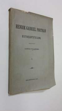 Henrik Gabriel Porthan historiantutkijana 1