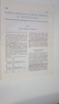 Kirkkohallituksen ohjeita ja tiedotuksia 1966 nro 7