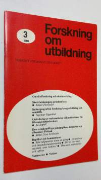 Forskning om utbildning 3/1980 : tidskrift för analys och debatt