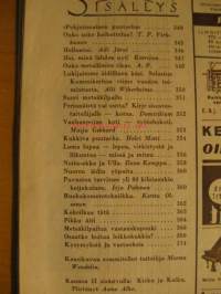 Kotiliesi 1950 nr 10 (Kansi Martta Wendelin), Miten suomalaiset elävät: Metallimies Emil Nieminen Tampere, kukkiva puutarha