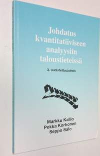 Johdatus kvantitatiiviseen analyysiin taloustieteissä