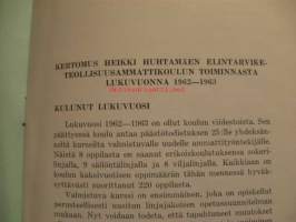Heikki Huhtamäen elintarviketollisuusammattikoulu vuosikertomus 1962-1963