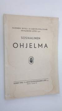 Suomen siviili- ja asevelvollisuusinvaliidien liitto ry:n sosiaalinen ohjelma