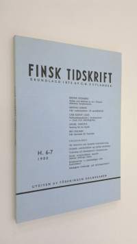 Finsk tidskrift 6-7/1980 : kultur, ekonomi, politik
