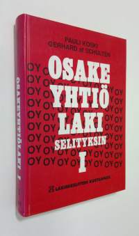 Osakeyhtiölaki selityksin 1, Luvut 1-9