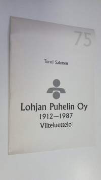 Lohjan puhelin oy 1912-1987 viiteluettelo