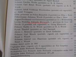 Finlands Adelsförbunds Årsskrift II 1927 -vuosikirja mm. henkilöartikkeleineen