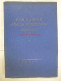 Finlands Adelsförbunds Årsskrift I 1926 -vuosikirja mm. henkilöartikkeleineen