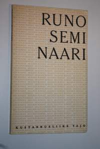 Runoseminaari 29.-30.9.1962 60-luvun runouden merkeissä : Turun kirjailijat - Åbo författare